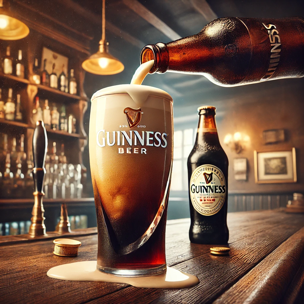How to Pour a Guinness Bottle