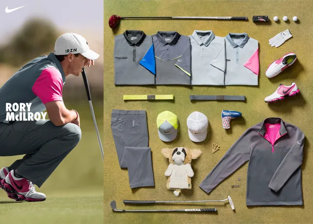 Rory McilRoy gold gear and equipment