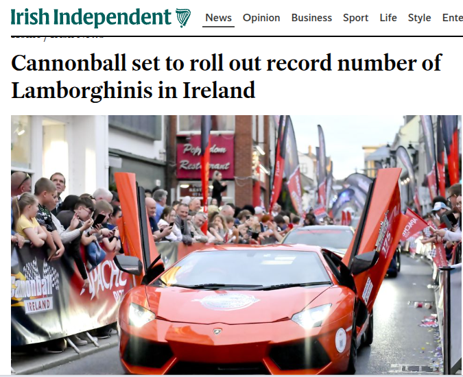 Lamborghini in ireland