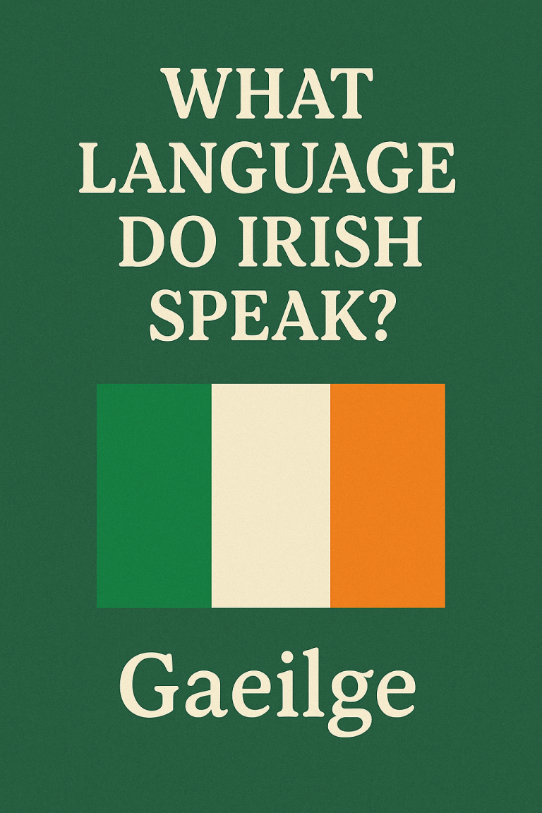 what langauge do irish speak